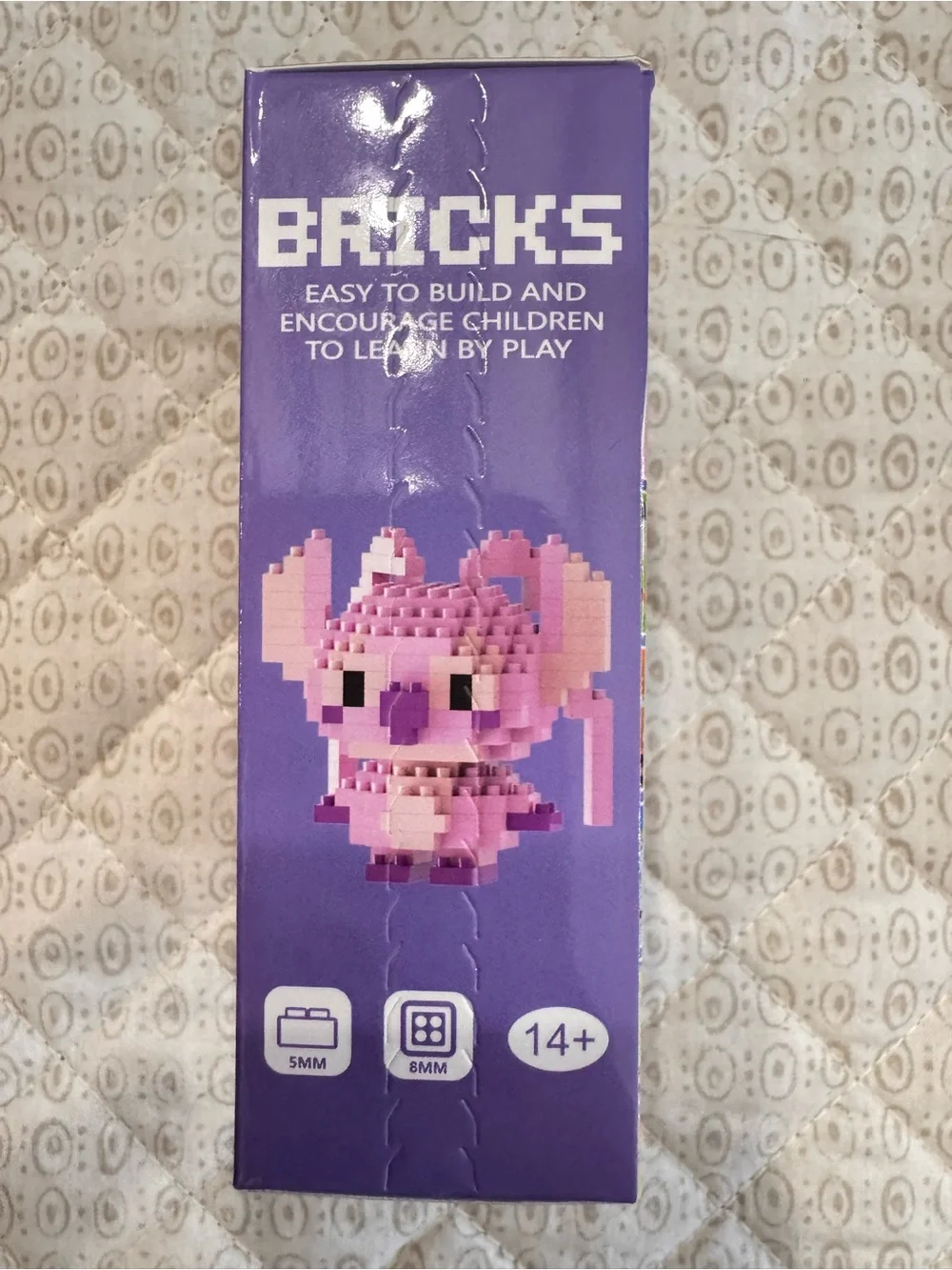 BRICKS angel stitch Building blocks Kit - Pink Character (197 PCS)